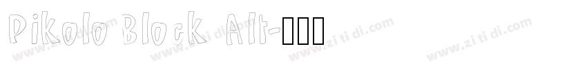 Pikolo Block Alt字体转换
